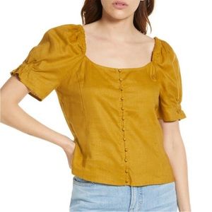 Madewell Mustard Yellow Top